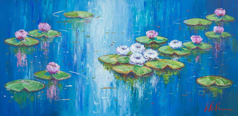 ANTONIO VILLALBA, 'ALMOHADILLA DE LINO II', FLORAL FLOWER OIL PAINTING, SIGNED