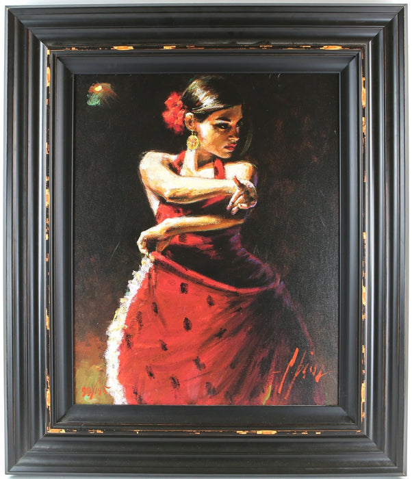 FABIAN PEREZ 'CELINA CON LUNARES NEGROS' LIMITED EDITION PRINT 99/195 & COA