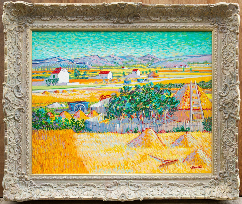 JOHN MYATT, 'THE HARVEST', VINCENT VAN GOGH LIMITED EDITION CANVAS PRINT, SIGNED