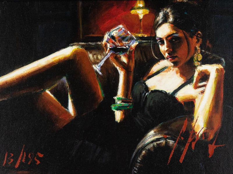 FABIAN PEREZ, 'TESS VIII', LIMITED EDITION EMBELLISHED CANVAS PRINT 13/195 & COA