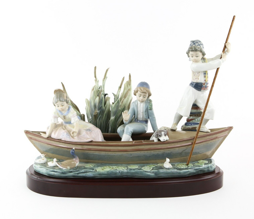 LLADRO 'VALENCIAN CRUISE' LARGE LIMITED EDITION BOAT FIGURE 1731, BOXED & COA