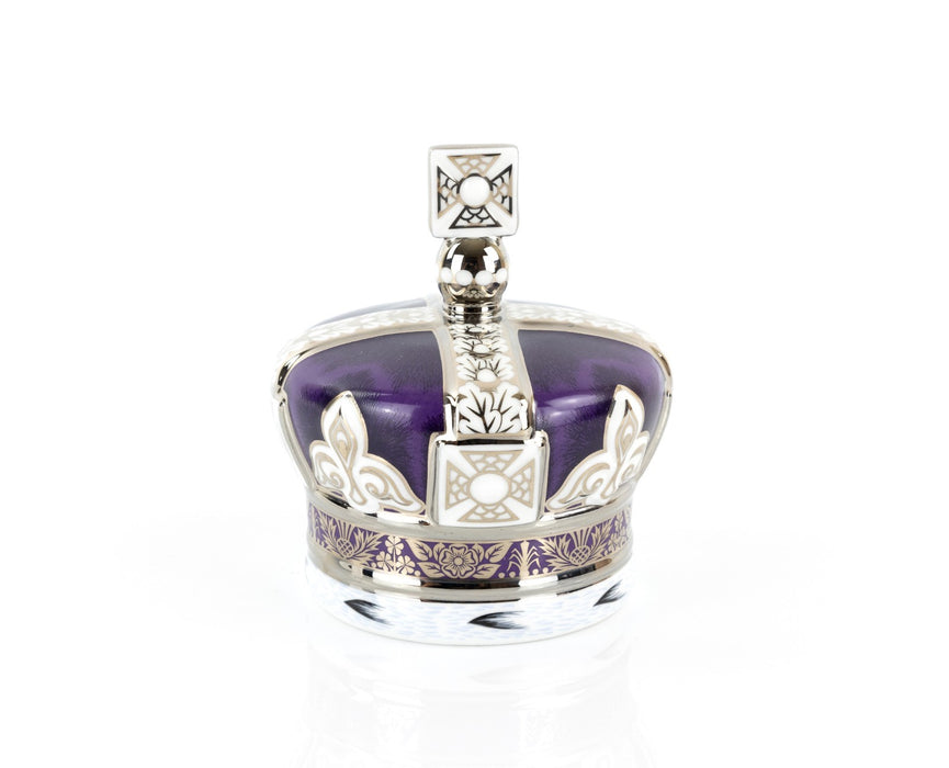 ROYAL CROWN DERBY 'CORONATION CROWN' ERII QUEEN 60TH ANNIVERSARY PAPERWEIGHT COA