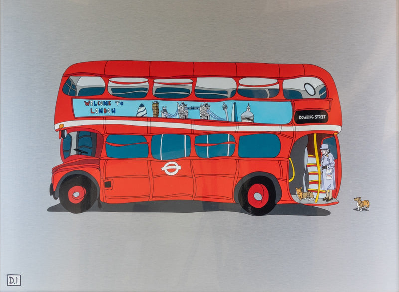 DYLAN IZAAK, 'WELCOME TO LONDON', LARGE ORIGINAL ACRYLIC PAINTING, SIGNED