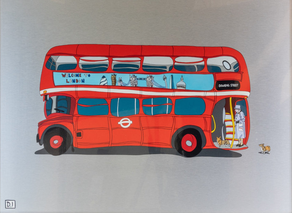 DYLAN IZAAK, 'WELCOME TO LONDON', LARGE ORIGINAL ACRYLIC PAINTING, SIGNED