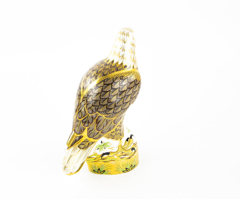 ROYAL CROWN DERBY ’SEA EAGLE' PAPERWEIGHT FIGURE MODEL & GOLD STOPPER