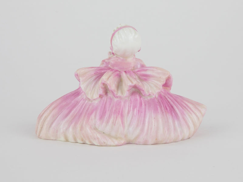 ROYAL DOULTON 'ROSEBUD' LESLIE HARRADINE GIRL IN PINK DRESS FIGURE MODEL HN1580