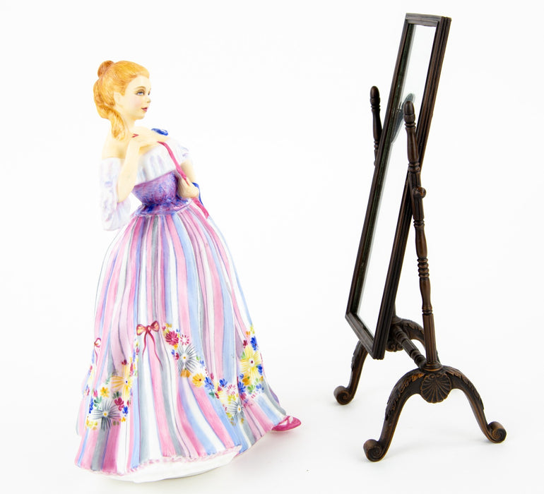 ROYAL DOULTON 'ADORNMENT' LIMITED EDITION GENTLE ARTS FIGURE & MIRROR HN3015 COA