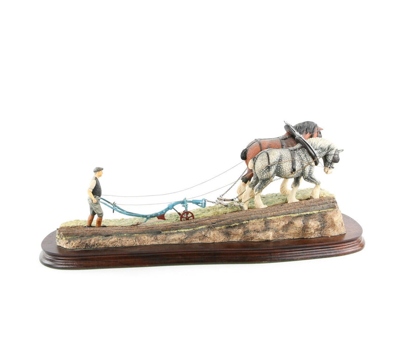 BORDER FINE ARTS 'STOUT HEARTS - PLOUGHING SCENE' FIGURE TABLEAU JH34 347/350