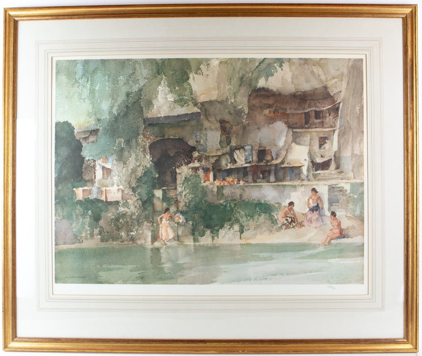 WILLIAM RUSSELL FLINT 'IN SUNNY PERIGORD' LIMITED EDITION PRINT 158/850, SIGNED