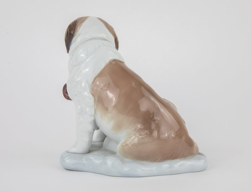 LLADRO 'BABY SITTING' ST BERNARD DOG & PUPPY FIGURE MODEL 8170