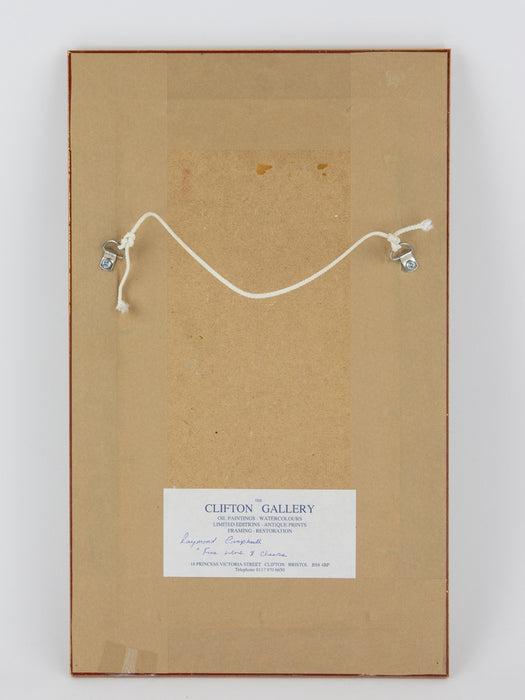 RAYMOND CAMPBELL, FINE WINE AND CHEESE, STILL LIFE, OIL PAINTING, SIGNED