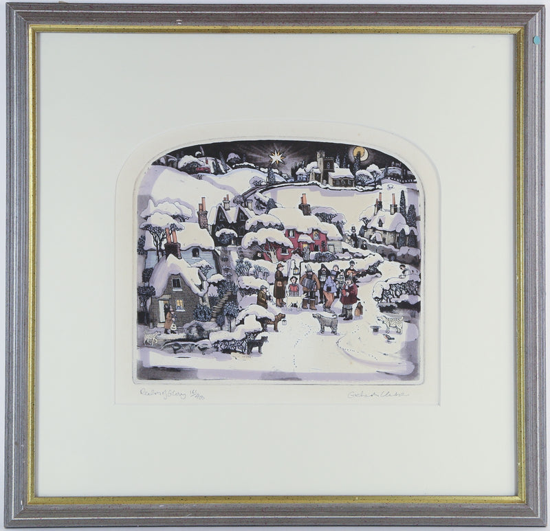 GRAHAM CLARKE, 'REALM OF GLORY', LIMITED EDITION ETCHING PRINT 161/400, SIGNED