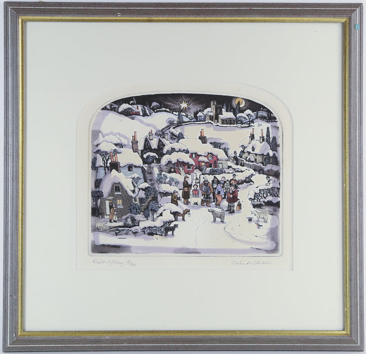 GRAHAM CLARKE, 'REALM OF GLORY', LIMITED EDITION ETCHING PRINT 161/400, SIGNED