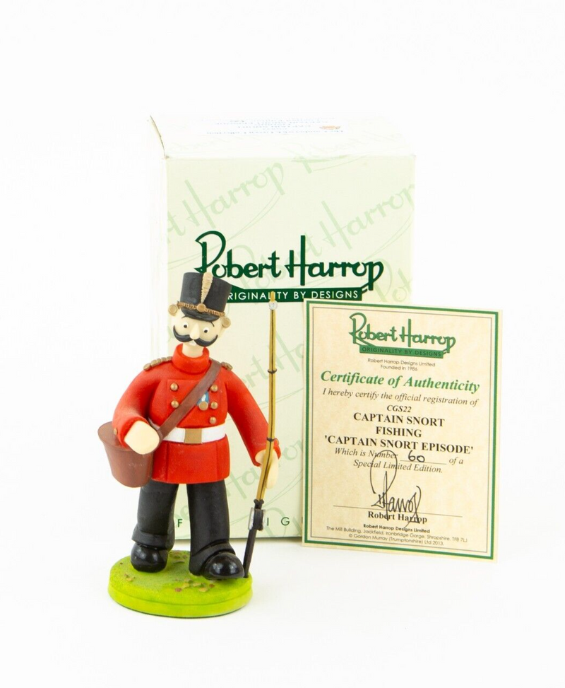ROBERT HARROP 'CAPTAIN SNORT FISHING' CAMBERWICK GREEN FIGURE MODEL CGS22, BOXED