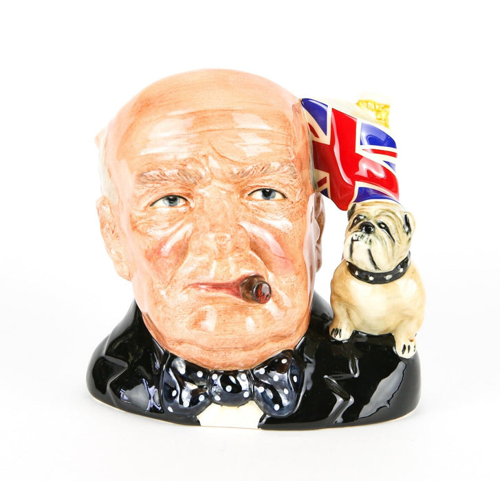 ROYAL DOULTON 'WINSTON CHURCHILL' LARGE SPECIAL CHARACTER TOBY JUG FIGURE D6907