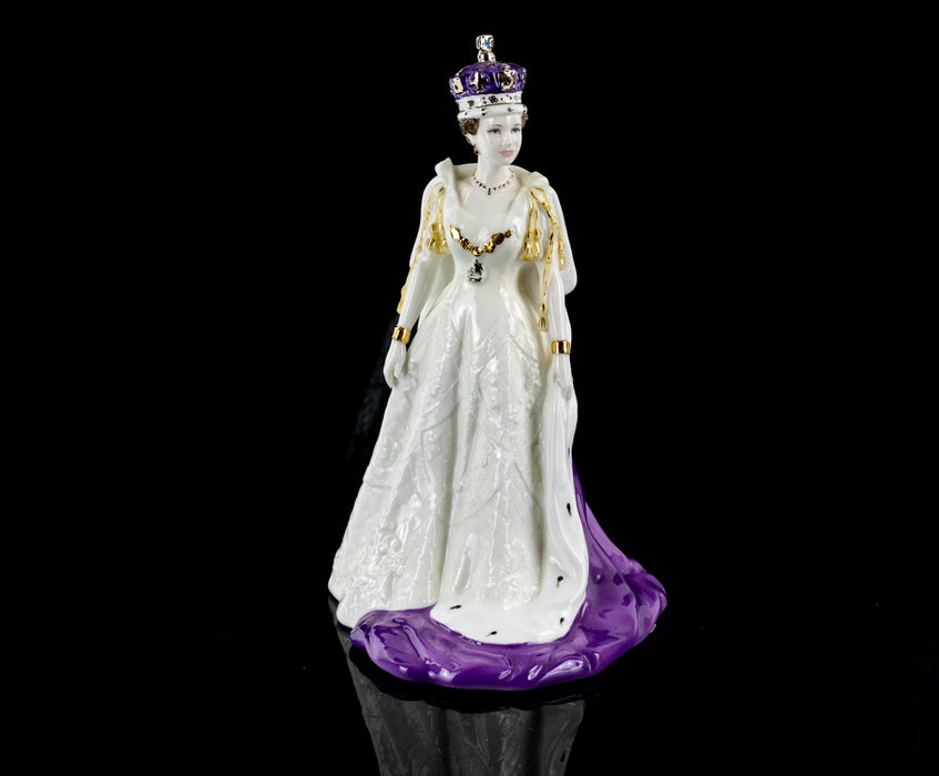 COALPORT - HM QUEEN ELIZABETH II 70TH BIRTHDAY LIMITED EDITION FIGURE MODEL COA