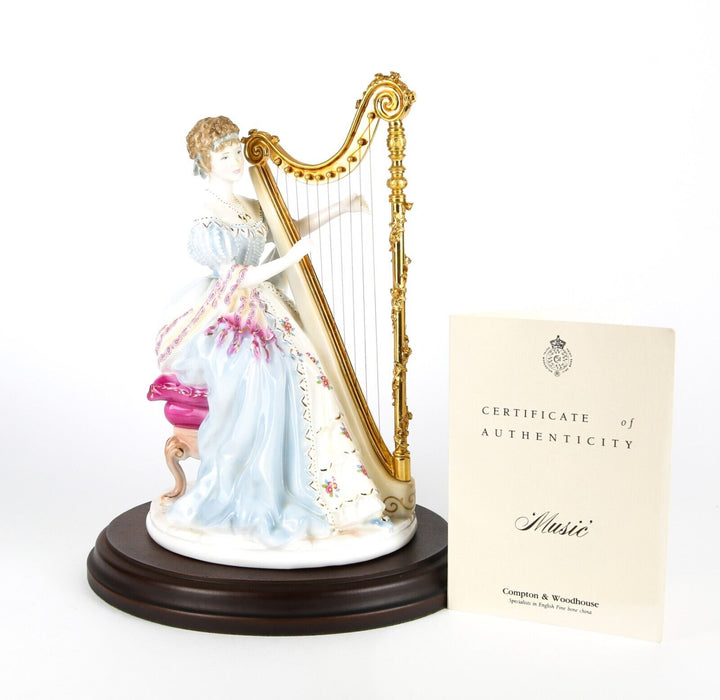 ROYAL WORCESTER 'MUSIC' GRACEFUL ARTS LIMITED EDITION FIGURE MODEL CW338 & C.O.A