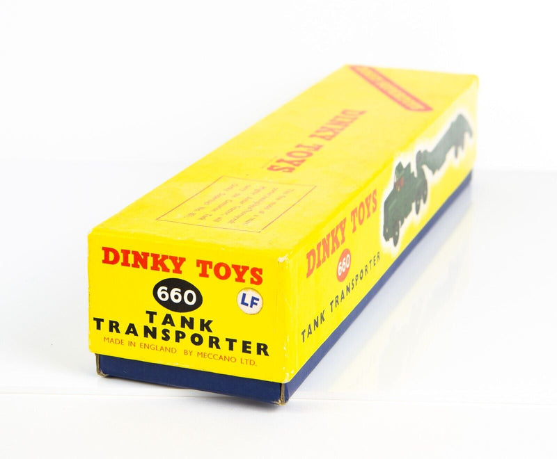 DINKY SUPERTOYS 'TANK TRANSPORTER' VINTAGE DIECAST MILITARY ARMY MODEL 660 BOXED