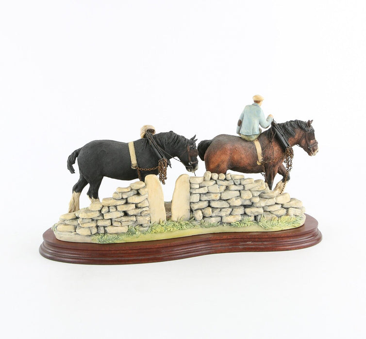 BORDER FINE ARTS 'COMING HOME' HORSE FIGURE MODEL TABLEAU JH9A