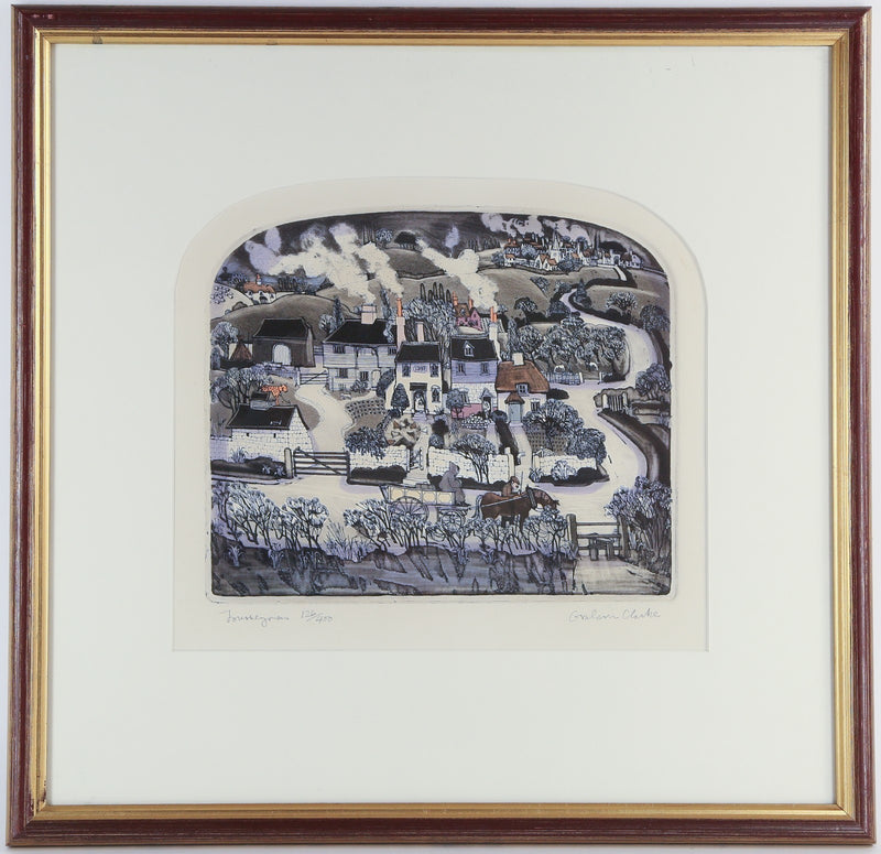 GRAHAM CLARKE, 'JOURNEYMAN', LIMITED EDITION ETCHING PRINT 126/400, SIGNED