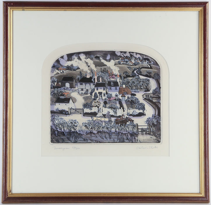 GRAHAM CLARKE, 'JOURNEYMAN', LIMITED EDITION ETCHING PRINT 126/400, SIGNED