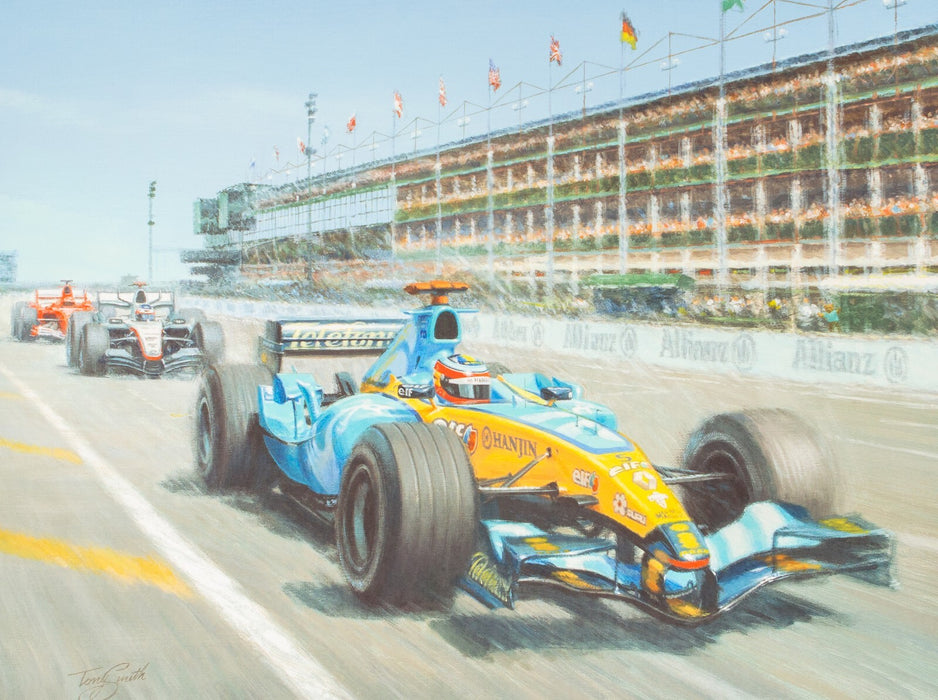 TONY SMITH, 'THE CHAMPIONS', LIMITED EDITION F1 PRINT 63/250, SIGNED