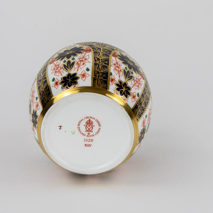 ROYAL CROWN DERBY - JAPANESE OLD IMARI 1128 BULBOUS BUD VASE