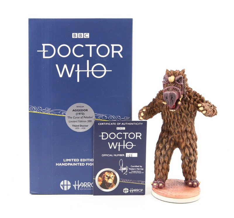 ROBERT HARROP 'AGGEDOR' DR DOCTOR WHO LIMITED EDITION FIGURE MODEL WHO39, BOXED