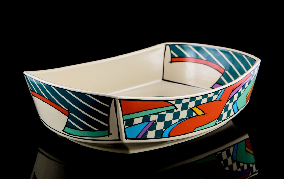 DOROTHY HAFNER, ROSENTHAL STUDIO LINE 'FLASH' OBLONG CASSEROLE DISH SERVING BOWL