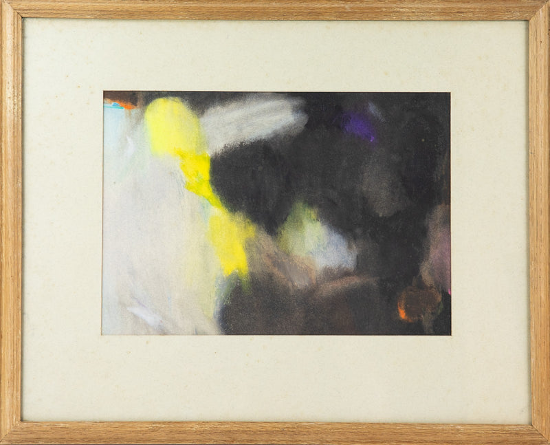 DAVID BLACKBURN, 'EVENING ROAD - KIDDERMINSTER', 1962 ABSTRACT ORIGINAL PASTEL