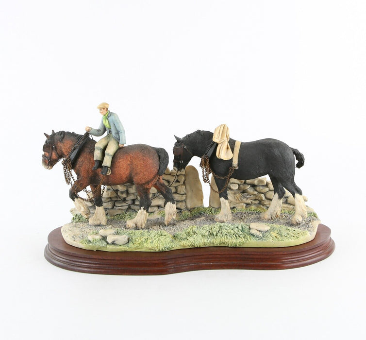 BORDER FINE ARTS 'COMING HOME' HORSE FIGURE MODEL TABLEAU JH9A