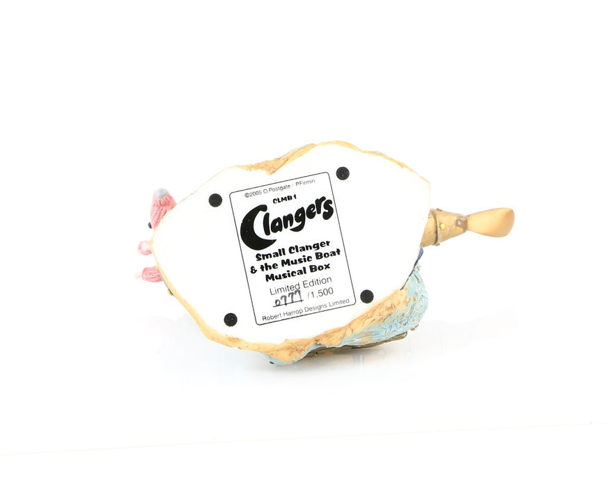 ROBERT HARROP 'SMALL CLANGER & THE MUSIC BOAT' CLANGERS FIGURE MODEL CLMB1 BOXED