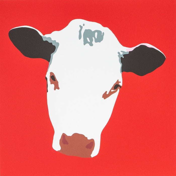 JAYSON LILLEY, 'ISOBEL', LIMITED EDITION COW SCREEN PRINT 8/100, SIGNED