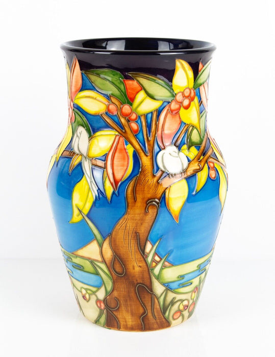 MOORCROFT POTTERY 'AQUITAINE' 2002 EMMA BOSSONS LIMITED EDITION VASE 71/250