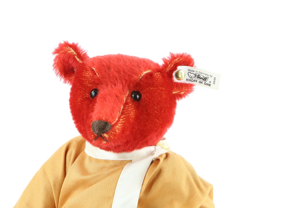 STEIFF 'ALFONZO 1908' LARGE LIMITED EDITION RED TEDDY BEAR 406195, BOXED & COA