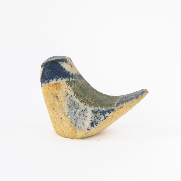 ROSEMARY WREN, OXSHOTT POTTERY - BLUE TIT, STUDIO ART BIRD FIGURE MODEL, SIGNED