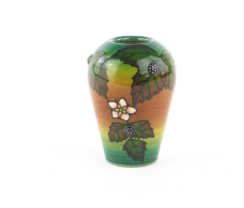 SALLY TUFFIN for DENNIS CHINAWORKS - BLACKBERRY FLORAL FLOWER TUBELINED VASE