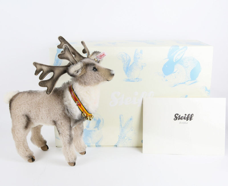 STEIFF 'RENTIER' LARGE LIMITED EDITION CHRISTMAS REINDEER TEDDY BEAR 037146, BOX