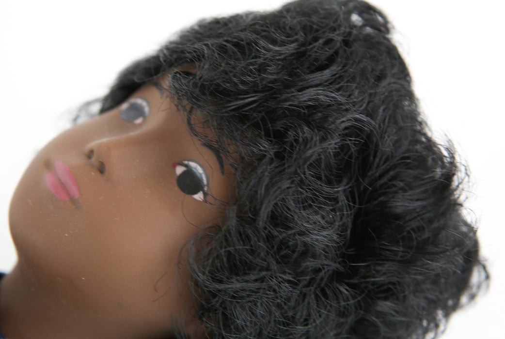 TRENDON SASHA DOLL 'CORA' GIRL BLUE FLORAL DRESS 4-109 E.0414 USA, BOXED