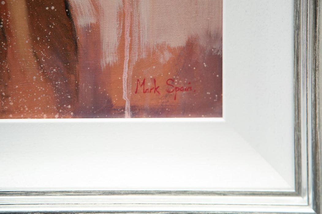 MARK SPAIN, '1950'S STYLE GLAMMER I', LADY DRESS, ORIGINAL OIL PAINTING, SIGNED