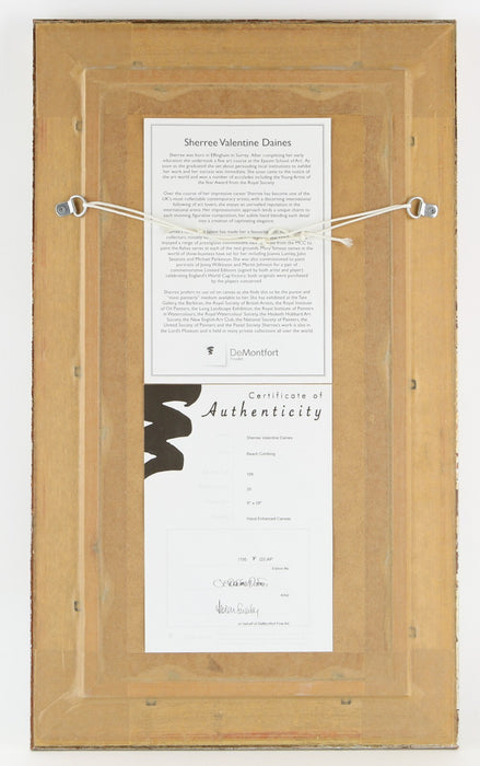 SHERREE VALENTINE DAINES 'BEACH COMBING' LIMITED EDITION CANVAS PRINT & COA