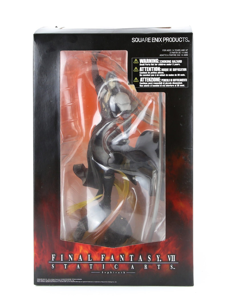 FINAL FANTASY VII - SQUARE ENIX 'SEPHIROTH' STATIC ARTS FIGURE MODEL ST-010, BOX