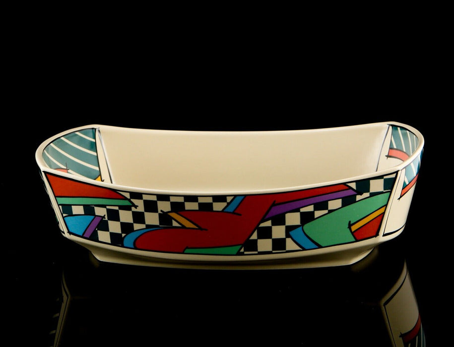 DOROTHY HAFNER, ROSENTHAL STUDIO LINE 'FLASH' OBLONG CASSEROLE DISH SERVING BOWL