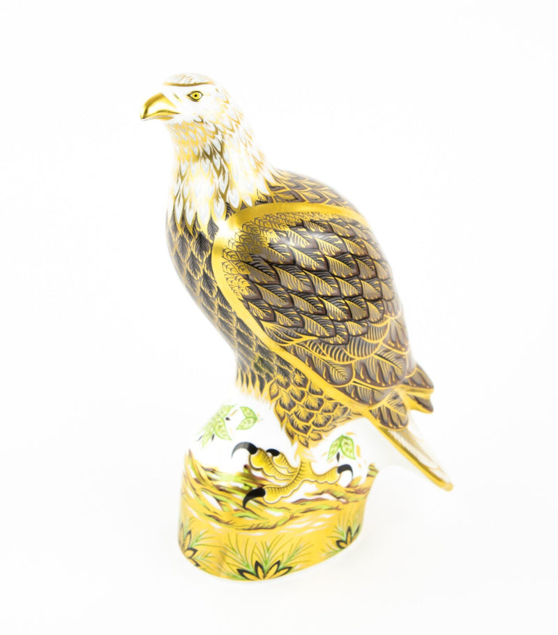 ROYAL CROWN DERBY ’SEA EAGLE' PAPERWEIGHT FIGURE MODEL & GOLD STOPPER