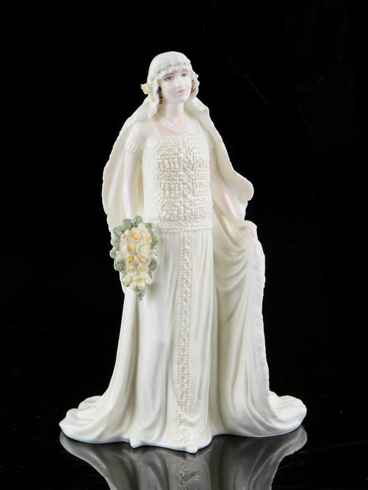 COALPORT 'QUEEN ELIZABETH THE QUEEN MOTHER' 70TH WEDDING ANNIVERSARY FIGURE