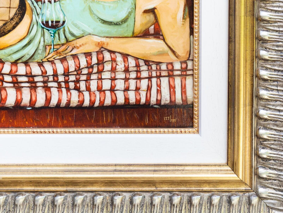 TODD WHITE, 'PEPPERMINT PATTY', LIMITED EDITION EMBELLISHED PRINT 127/135 & COA