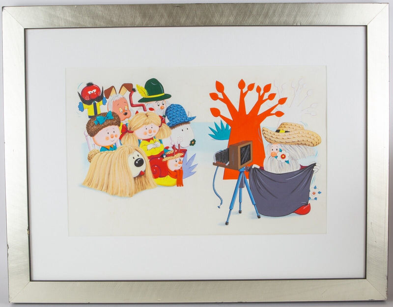 THE MAGIC ROUNDABOUT- CHILDRENS TELEVISION ORIGINAL WATERCOLOUR ILLUSTRATION ART