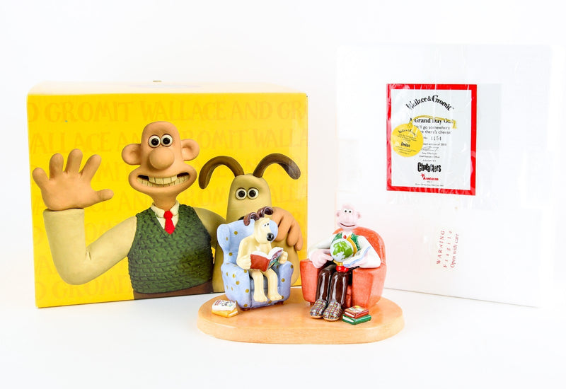 COALPORT CHARACTERS 'LET'S GO SOMEWHERE' WALLACE & GROMIT FIGURE MODEL, BOXED