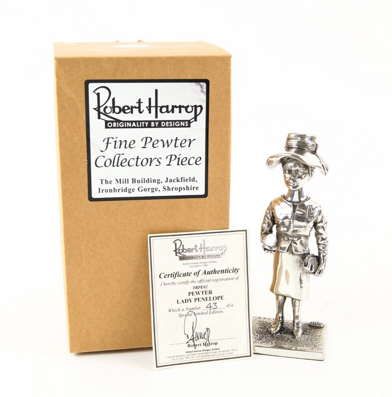 ROBERT HARROP 'LADY PENELOPE' THUNDERBIRDS PEWTER FIGURE MODEL TBPE02, BOXED