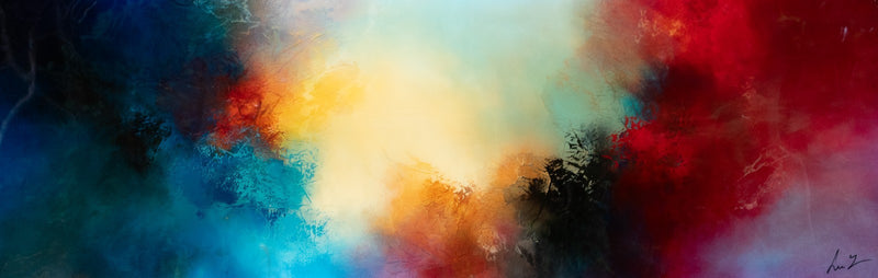 SIMON KENNY - ABSTRACT CLOUDS, LARGE ORIGINAL PAINTING, SIGNED